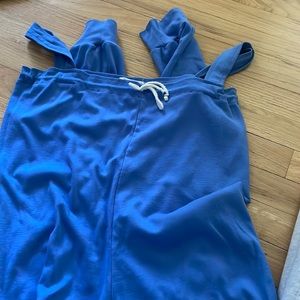 Blue cotton warm up jumper